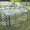 Suportes de Tubo de Ferro Revestido de Plástico para Toldo, Proteção contra Insetos, Estufa Balcão em Forma de Torre, Estufa para Plantas Suculentas e Flores, Isolamento e Proteção contra Chuva
