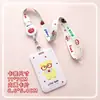 Estuche Deslizante para Tarjetas de ABS Estudiante Pecho Tarjeta de Acceso Tarjeta de Comida Bolsa Anti-pérdida Colgante del Cuello Estuche de Identificación Cubierta Protectora Hombres y Mujeres en stock