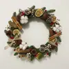 Kit de Manualidades Navideñas Estilo Rústico Americano, incluye materiales para hacer coronas, adecuado para jardines de infancia, floristerías y decoraciones de puertas interiores