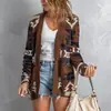 Otoño e invierno 2022 ropa de mujer europea y americana transfronteriza de comercio exterior suéter holgado de Halloween cárdigan de punto estampado navideño