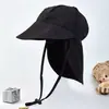 Xale Proteção Solar Amazon Transfronteiriço Chapéu Exterior Secagem Rápida Chapéu de Pescador Proteção Solar Chapéu de Sol Cor Sólida Infantil Bebê Estilo Fino
