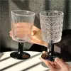 Copo de Vidro Vertical Listrado de Alta Aparência, Copo de Suco, Copo para Bebidas, Copo de Café, Copo de Sorvete, Taça de Vinho Tinto, Taça de Vinho de Frutas