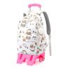 Mochila escolar de peixe natural para alunos do ensino fundamental e médio, puxa-haste, grande capacidade, redução de peso para 3-9 anos, proteção da coluna, mochila de uma geração de cabelo