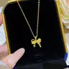 Collar Personalizado de Lazo de Deseo de Meteoro, Nuevo Colgante Exquisito de Lujo Ligero, Cadena para Clavícula de Acero de Titanio con Diseño de Nicho