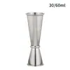 Amazon Transfronterizo Taza Medidora de Acero Inoxidable Taza Medidora para Barra Taza de Onzas Jigger de Doble Cabeza Grande Mediana Pequeña Tres Tamaños
