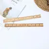 Régua Multifuncional de Bambu Doméstica para Medir Tecido, Desenhar Linhas e Desenhar, Solução Completa para Escala Clara, Medição Precisa, Material de Bambu Não é Fácil de Quebrar
