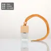 Lanyard para Colgar en el Coche, Botella de Aromaterapia para Eliminar Olores, Botella Difusora Portátil, Adorno Colgante Volátil, Botella de Vidrio