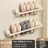 Estante para zapatillas con ventosa para baño, sin perforaciones, para almacenamiento de zapatos, artefacto de almacenamiento para escurrir, estante para colgar en la pared del inodoro.