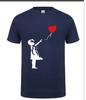 2022 Verano Nuevo Estampado de Globos Camiseta de Hombre Tees Casuales Divertidas