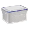 Caixa Fresca Conservadora Drenável, Geladeira Selada, Caixa Fresca Conservadora de Frutas Drenável, Caixa Fresca Conservadora Simples de Armazenamento Selada para Cozinha Doméstica