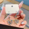 2023 Nuevos Pendientes Elegantes Sencillos de Nicho de Alta Calidad Nuevo Exquisito Moda Versátil Hebilla de Oreja de Circonita Hoja