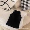 Chaleco Térmico de Otoño e Invierno con Cepillado, Cuello Halter, Almohadillas para el Pecho Integradas, Diseño Sexy y Hermoso en la Espalda, Capa Base para Protección contra el Frío y Calor
