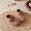 Zapatos Birkenstock para Niñas 2026 Otoño Nuevos Slip-On Infantiles Suela Suave Zapatos de Piel Bordados Moda Casual