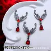 Accesorios de Estilo Oscuro Estilo Europeo y Americano Mariposa Negra Pistola Cruz de Rosa Colgante Pulsera de Cuentas DIY Collar