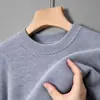 Suéter Masculino Jiaxing Puyuan Gola Alta Meia Outono/Inverno Casual Camada Base Tricô Roupas de Fio Masculinas Dropshipping