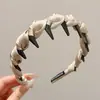 Diadema Melard pequeña estilo Chanel de copa alta para mujer, diadema elegante retro para uso diario que hace que la cara se vea más pequeña, accesorio para el cabello