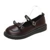 Zapatos pequeños de cuero para mujer, primavera 2022, nuevos zapatos de estilo coreano británico con falda, zapatos japoneses JK, lindos zapatos de mujer Lolita
