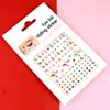 Accesorios de maquillaje de ojos con diamantes AB de color transfronterizo, maquillaje facial, pegatinas de diamantes, pegatinas faciales para actuaciones escénicas infantiles, pegatinas de perlas de cristal