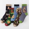 Calcetines de comercio exterior transfronterizos estilo académico coreano japonés para mujer, lindos calcetines de gatito de dibujos animados para otoño e invierno, fabricantes al por mayor