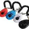 Dispositivo de Treinamento para Pets Clicker Oval Sonoro Ferramenta de Treinamento para Cães Preto Longa Pulseira de Pulso Botão Brinquedo