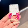 Paquete de 2 Lindos Pasadores para el Cabello de Cachorro de Dibujos Animados en Color Crema, Dulces Accesorios Elásticos para el Cabello Estilo Coreano, Estilo Nuevo