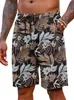 Shorts de Playa Casuales Hawaianos Tallas Grandes con Corte Holgado y Estampado Único de Costa del Sudeste Asiático