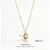 Collar de perlas de guisante de lujo con entrada francesa para mujer, de acero de titanio y oro de 18 quilates, elegante y combinable con todo, cadena de clavícula moderna de celebridades de Internet.