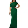 Novedad de Verano 2026: Moda Femenina Europea y Americana Transfronteriza Elegante Vestido Largo de Fiesta Francés Ajustado sin Hombros