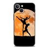 Para iPhone16 Nueva Elegante Funda de Teléfono para Mujer Bailando Ballet Bajo la Luna Cielo Estrellado