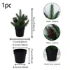 Plantas artificiales decoración nórdica plantas en maceta pequeñas oficina sala de estar escritorio interior adornos de bonsái flores falsas biomiméticas plantas verdes
