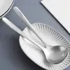 Colher de Sopa Longa Espessada e Aprofundada para Panela Quente Caseira, Colher de Mingau, Utensílios de Cozinha, Colher de Cozinhar, Colher de Sopa de Aço Inoxidável