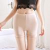Shorts de Seguridad de Seda de Hielo para Mujer, Anti-Exposición, Adecuados para Faldas, Shorts de Seguridad de Encaje de Verano que No se Enrollan, Jk Blanco y Negro