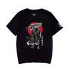 Camiseta de verano de cuello redondo y manga corta con estampado periférico de Guts Gus, estilo espada Berserk, para hombre y mujer.