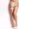 Meirenyi Medias Sexy Medias Sexy Transparentes para Muslo Lazo Hilo de Núcleo Tubo Alto Falso Negro y Blanco Tubo Largo Piernas Desnudas Ligeramente Transparentes