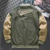 Jaqueta Masculina Estilo Japonês Marca Tendência Bordada Uniforme de Baseball Americano Jaqueta Primavera & Outono Solta Jaqueta Americana para Homens