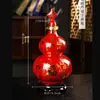 Botella de vino vacía de cerámica de Jingdezhen 2.5kg forma de calabaza pieza decorativa para uso doméstico, tarro de vino sellado, recipiente de vino a granel, vasija de vino, olla de vino