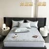 Set de Tres Piezas de Colchoneta de Seda de Hielo con Estampado Digital Clase A Verano Engrosado Antibacterial Lavable Lujo Ligero Sombrero de Cama Colchoneta para Aire Acondicionado