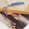 Grampo de Cabelo com Franja de Sino de Cristal Pesado Brilhante Diamante Presilha BB Estilo Étnico Presilha Lateral Retrô Acessório de Cabeça para Mulheres Atacado