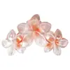 Estilo Coreano Perolado Degradê Cor de Doce Peça Única Flor Presilha de Cabelo Doce Grande Três Flores Presilha Tubarão