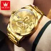 Fabricante de Relojes Marca Oris Negocio de Dropshipping Reloj Dragón Reloj con Correa de Acero Reloj de Cuarzo Luminoso Impermeable Reloj para Hombre