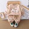 2025 Sudadera con Lazo para Niña Primavera Nueva Mujer Baoyang Estilo Coreano Top Infantil Bebé Princesa Manga Larga