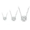 Yinziyun Nuevo Lujo Accesible Collar Brillante de Circonita para Mujer Cadena de Clavícula Simple y Versátil Joyería de Plata de Ley S925 Venta al por Mayor