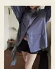 JMWOME "Vento de Outono Deixa Cair uma Gota Azul" Estilo Coreano Manga Color Block Camisa Xadrez Feminina Outono Solta Simples Top