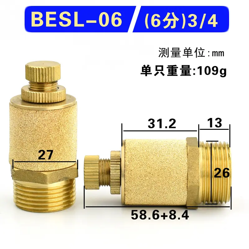 规格选项-节流消声器6分