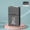 Estuche para cigarrillos recargable WG6Q integrado a prueba de viento gran capacidad para 20 cajetillas tapa abatible anti-presión humedad personalizado