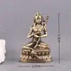 Estátua de Buda de Latão Puro da Deusa da Sabedoria para Aumentar Bênçãos, Artesanato de Escultura em Cobre, Estátua da Deusa da Sabedoria para Casa, Sala de Estar e Ofertas em Altar Budista