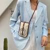 Bolso Pequeño Casual Simple para Mujer 2024 Cuatro Estaciones Nuevo Moderno de Moda Distintivo Elegante Bolso de Hombro Cruzado Mini para Teléfono Móvil