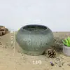 Maceta de Terracota Hecha a Mano Cerámica Gruesa Retro Suculenta Transpirable Maceta Pequeña para Flores Jarrón de Cerámica Roja para Flores Secas Decoración de Hotel para el Hogar