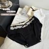 Calcinha Xadrez com Renda nas Bordas ~ Pequena Surpresa Novo Tipo Roupa Íntima Feminina 100% Algodão Roupa Íntima Sexy de Renda 100% Algodão para Mulheres