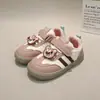 Novo Estilo de Inverno Sapatos de Algodão de Camada Dupla para Crianças Pequenas, Tênis Infantis, Sapatos de Bebê para Meninos, Sapatos Quentes para Bebês com Forro de Lã 1849